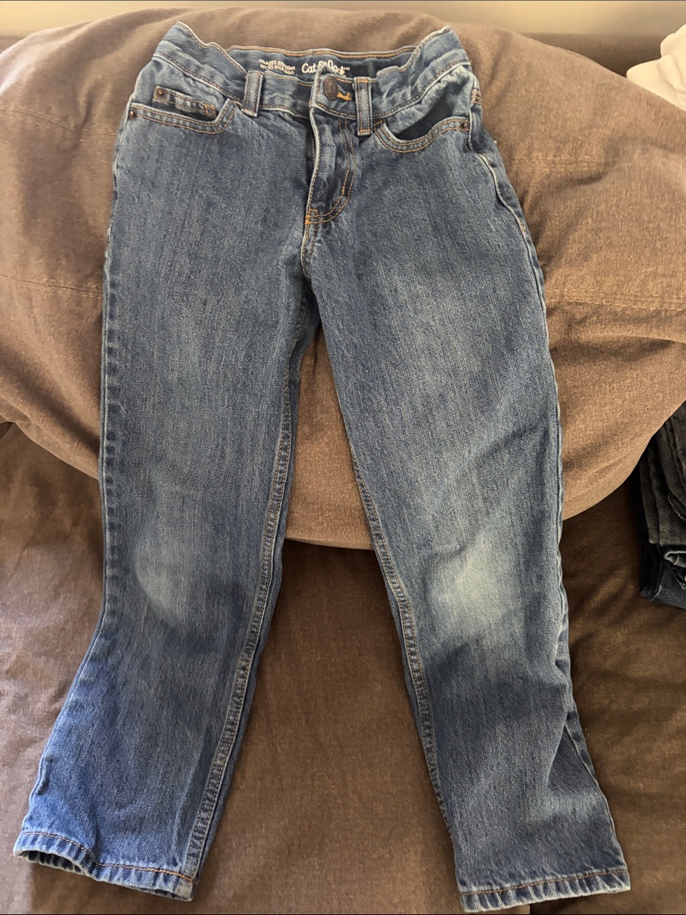 Cat & Jack Light-Medium Blue Straight Leg Jeans